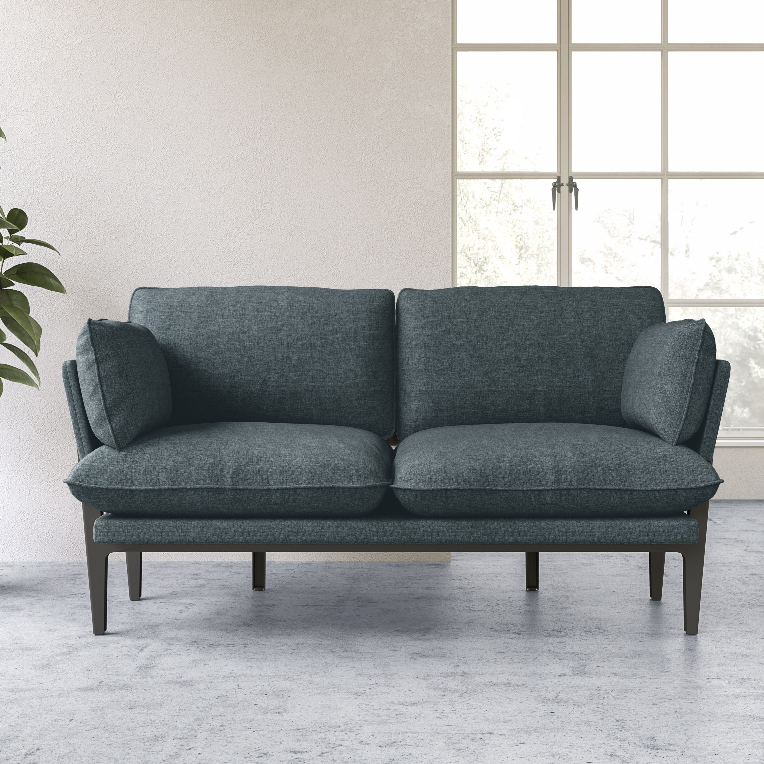 The Floyd Sofa, 2 Seater, Blue, Upholstered | Modern Sofas