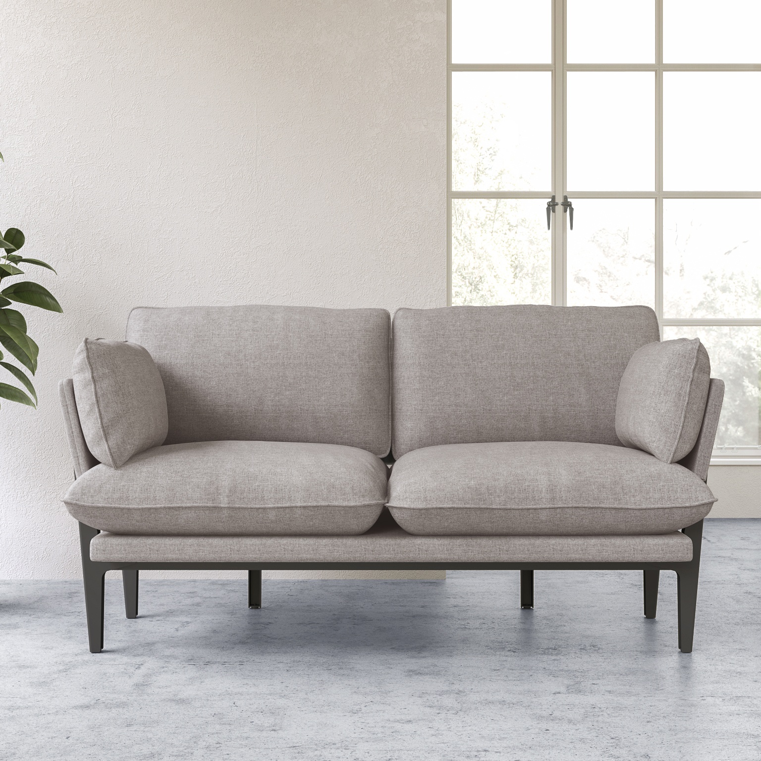 The Floyd Sofa, 2 Seater, Grey, Upholstered | Modern Sofas
