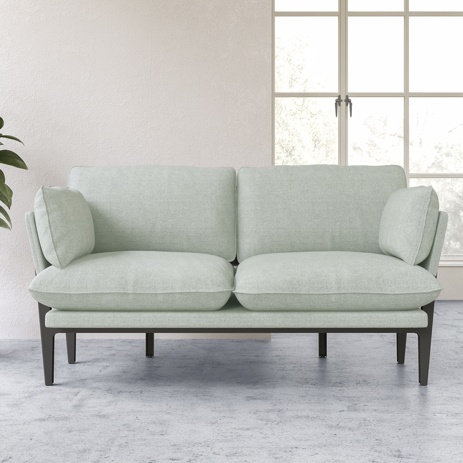 The Floyd Sofa, 2 Seater, Light Blue, Upholstered | Modern Sofas