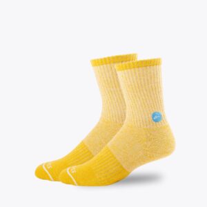 Arvin Goods x Alimo - Plant Dye - Short Crew Sock (S/M / Plant Yellow)
