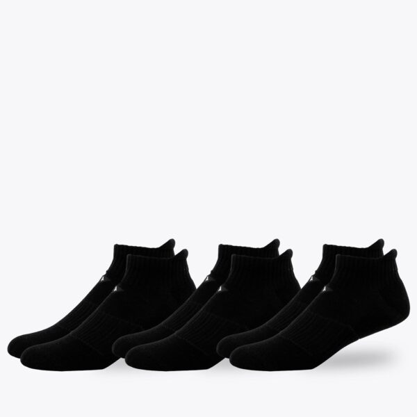 Athletic Short Sock - Black - 3-Pack (S/M)