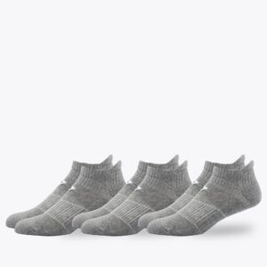 Athletic Short Sock - Grey - 3-Pack (M/L)