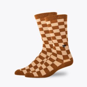 Casual Sock - Checkerboard (M/L / Cereal/Caramel)
