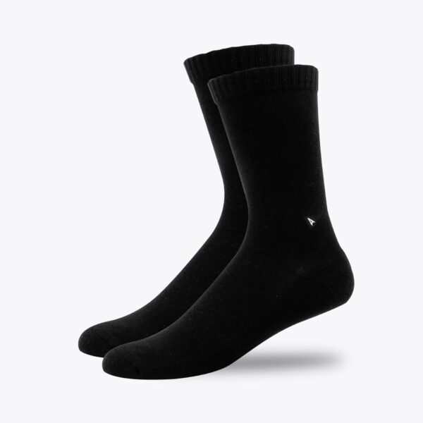 Casual Sock - Long - Solids (S/M / Black)