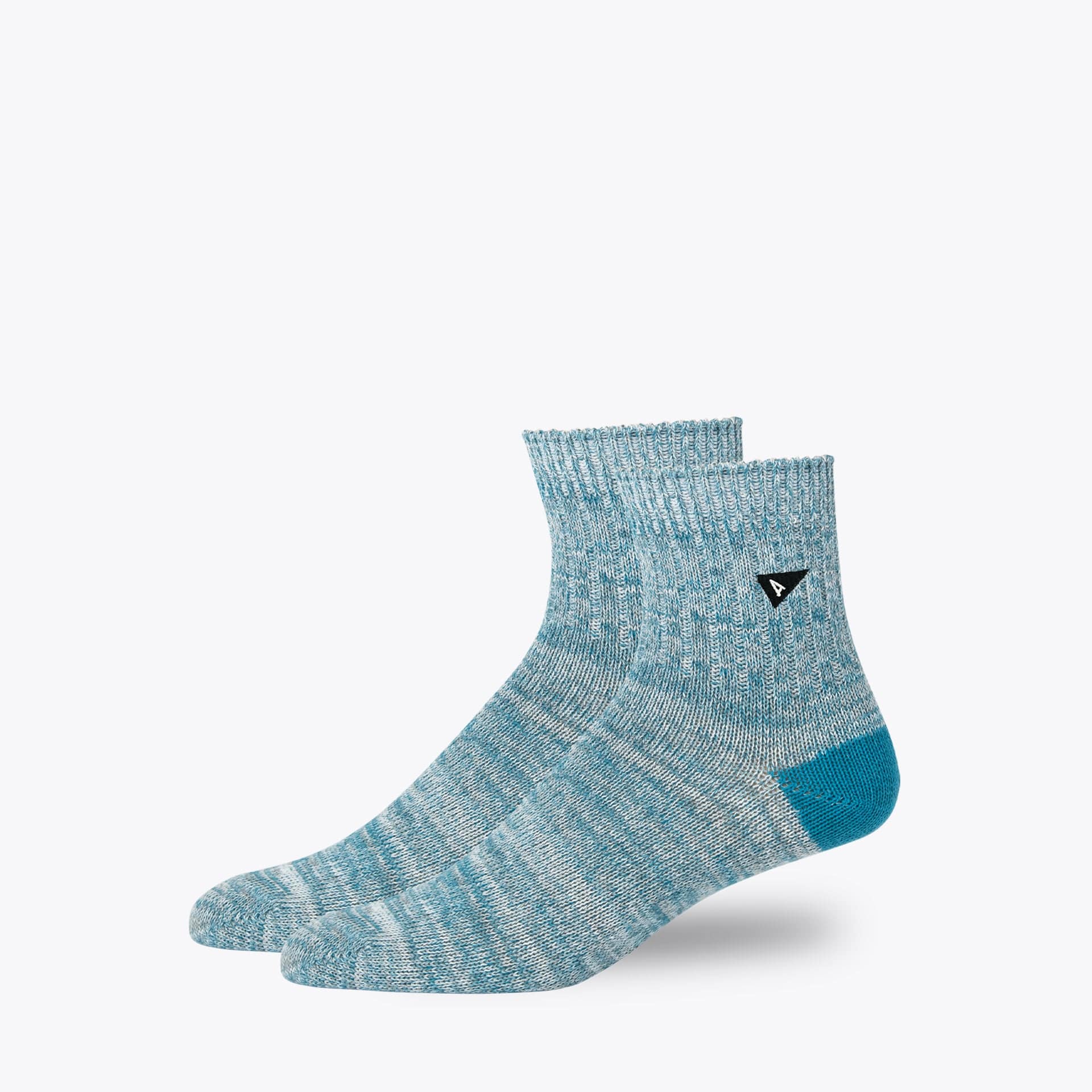 Casual Sock &#8211; Mini &#8211; Twisted / Aluminio/Salvia Blue)