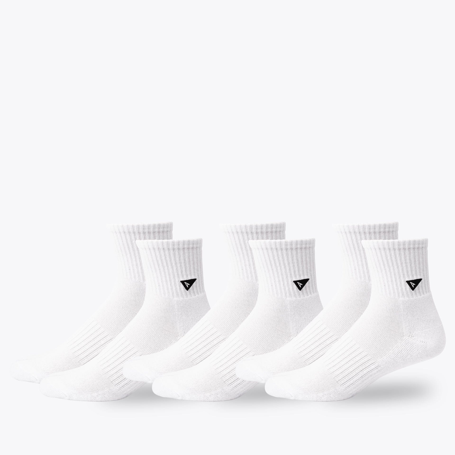 Crew Sock Mini &#8211; White &#8211; 3-Pack (M/L)