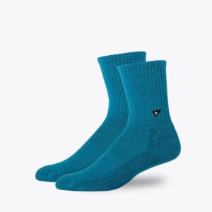 Crew Sock - Short - Solids (S/M / Salvia Blue)