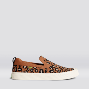 IBI Slip On Leopard Print Knit Sneaker Men