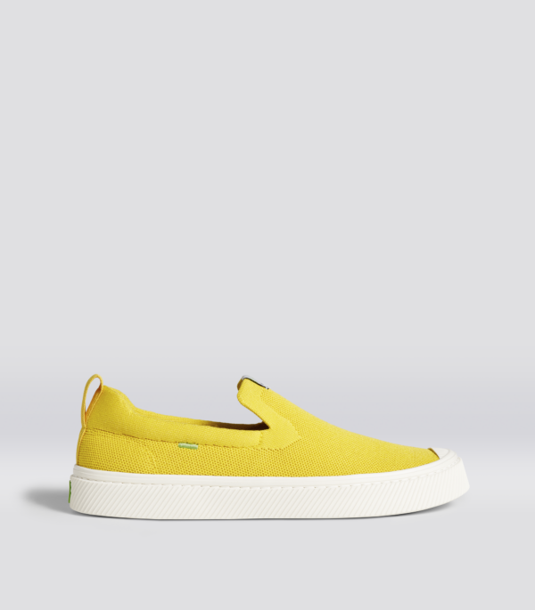 IBI Slip On Sun Yellow Knit Sneaker Men