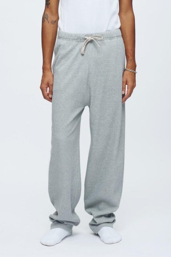 Kotn Men's Double Knit Pyjama Bottom in Heather Grey, Size XS, 100% Egyptian Cotton