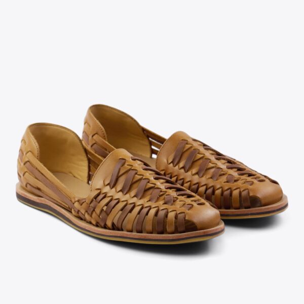 Men's Huarache Sandal Saddle Brown/Brown Colorblock (8)