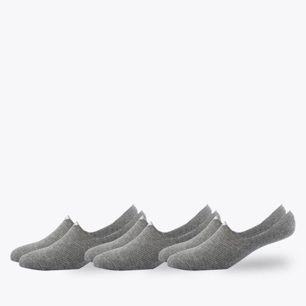 No Show Sock - Grey - 3-Pack (S/M)
