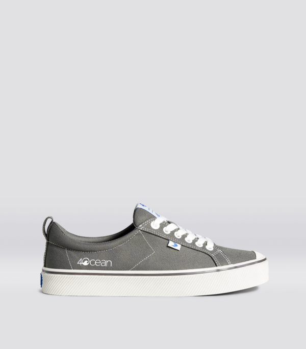 OCA Low 4Ocean Charcoal Grey Cordura Contrast Thread Sneaker Men