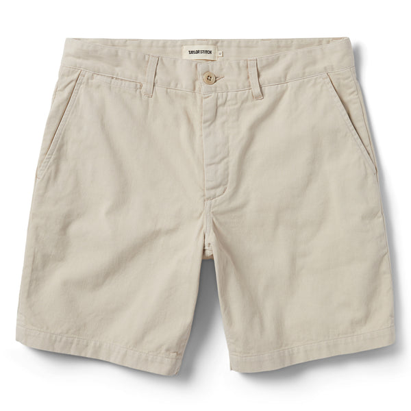 The Foundation Short in Natural Twill