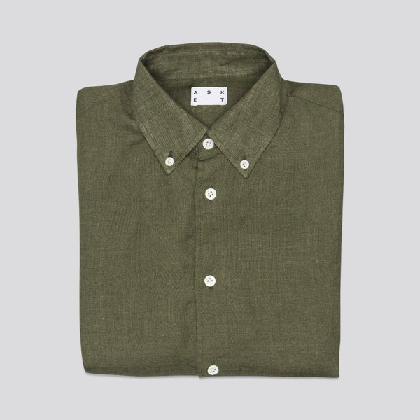 The Linen Shirt Olive
