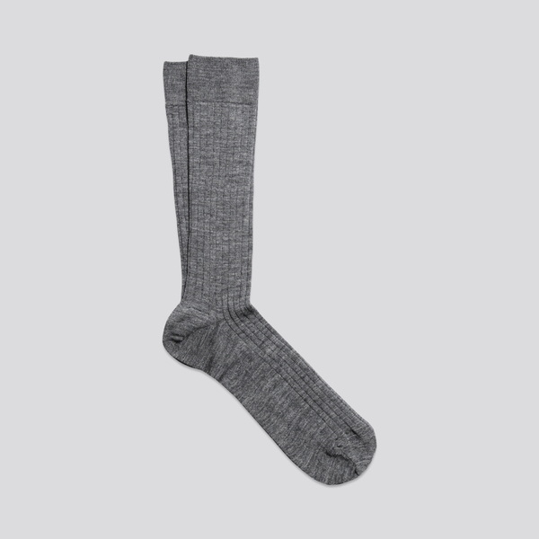 The Merino Sock Charcoal Melange