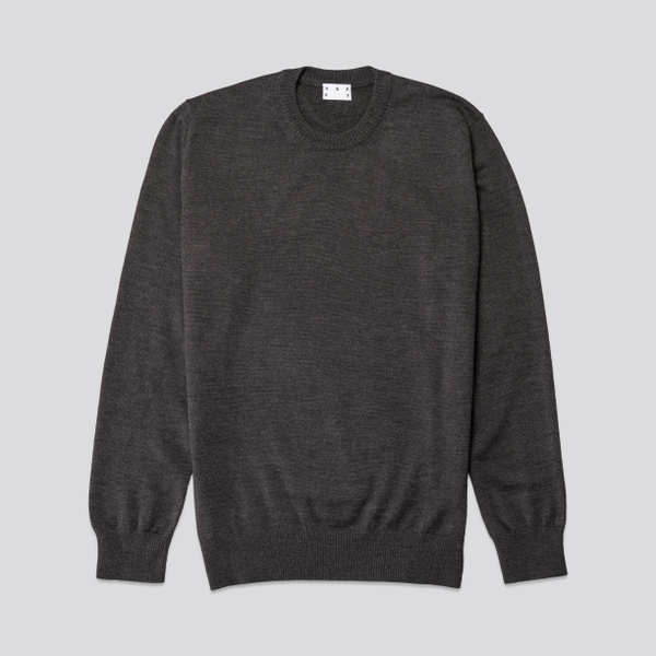 The Merino Sweater Charcoal Melange