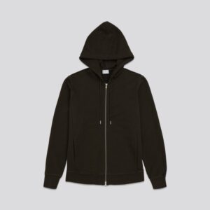 The Zip Hoodie Mud Green