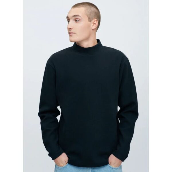 Kotn Men's Mock Neck Sweatshirt in Gray - IndieGetup