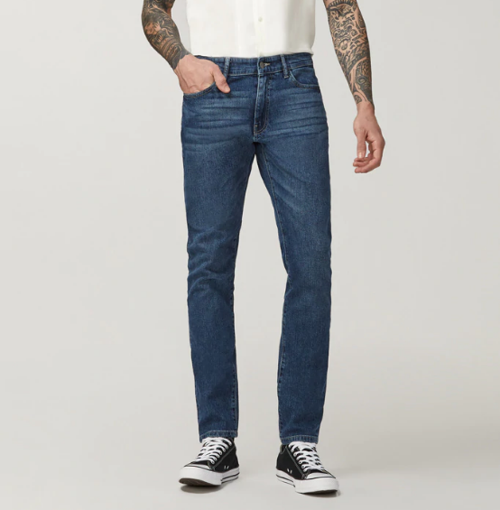 relaxed tapered fit jeans in organic light vintage - unspun custom denim