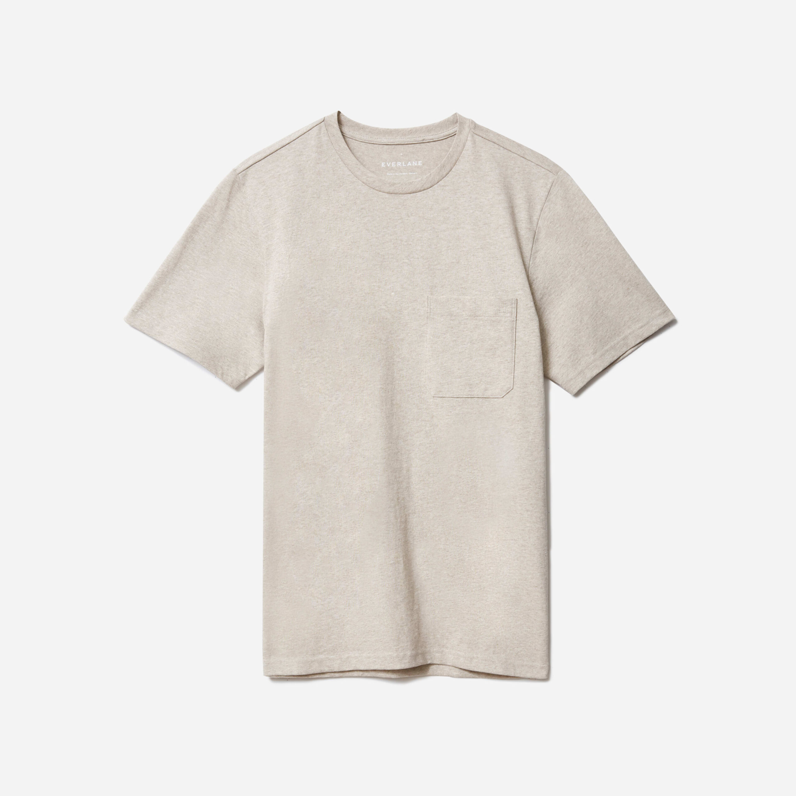 Men&#8217;s Premium-Weight Pocket | Uniform T-Shirt by Everlane in Heather Oatmeal