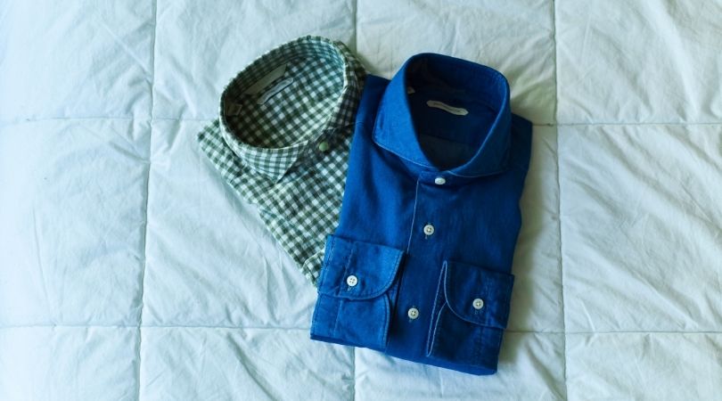 Sustainable Dress Shirt from Organic Cotton Blue - CARPASUS Online