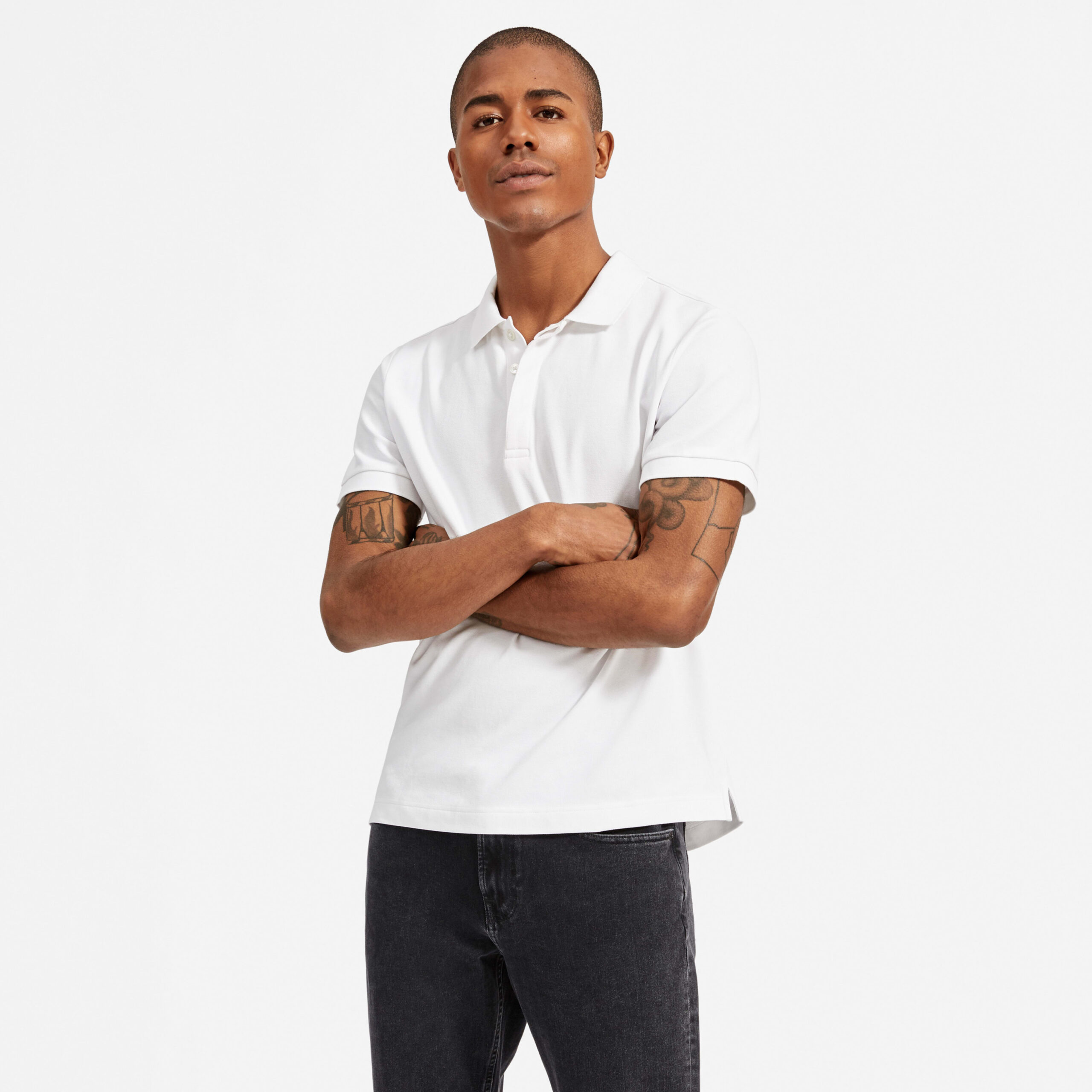 Men&#8217;s Performance Polo T-Shirt by Everlane in White