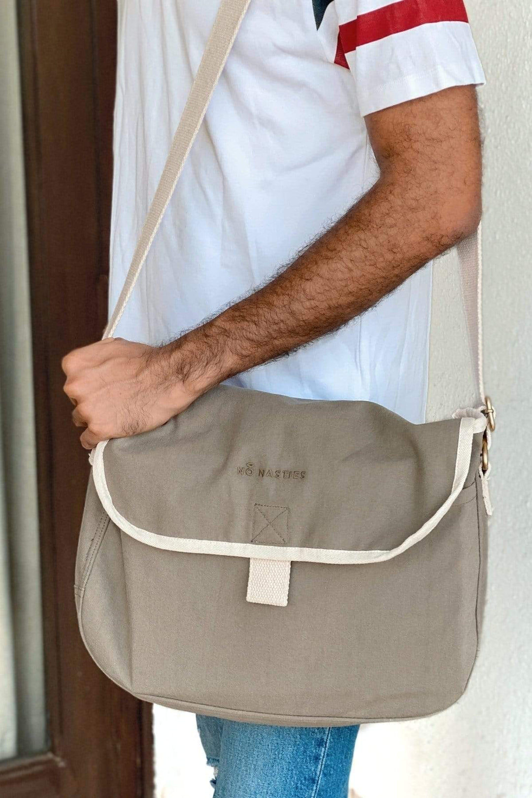 Barcelona Messenger Bag-No Nasties &#8211; Organic Cotton Clothing
