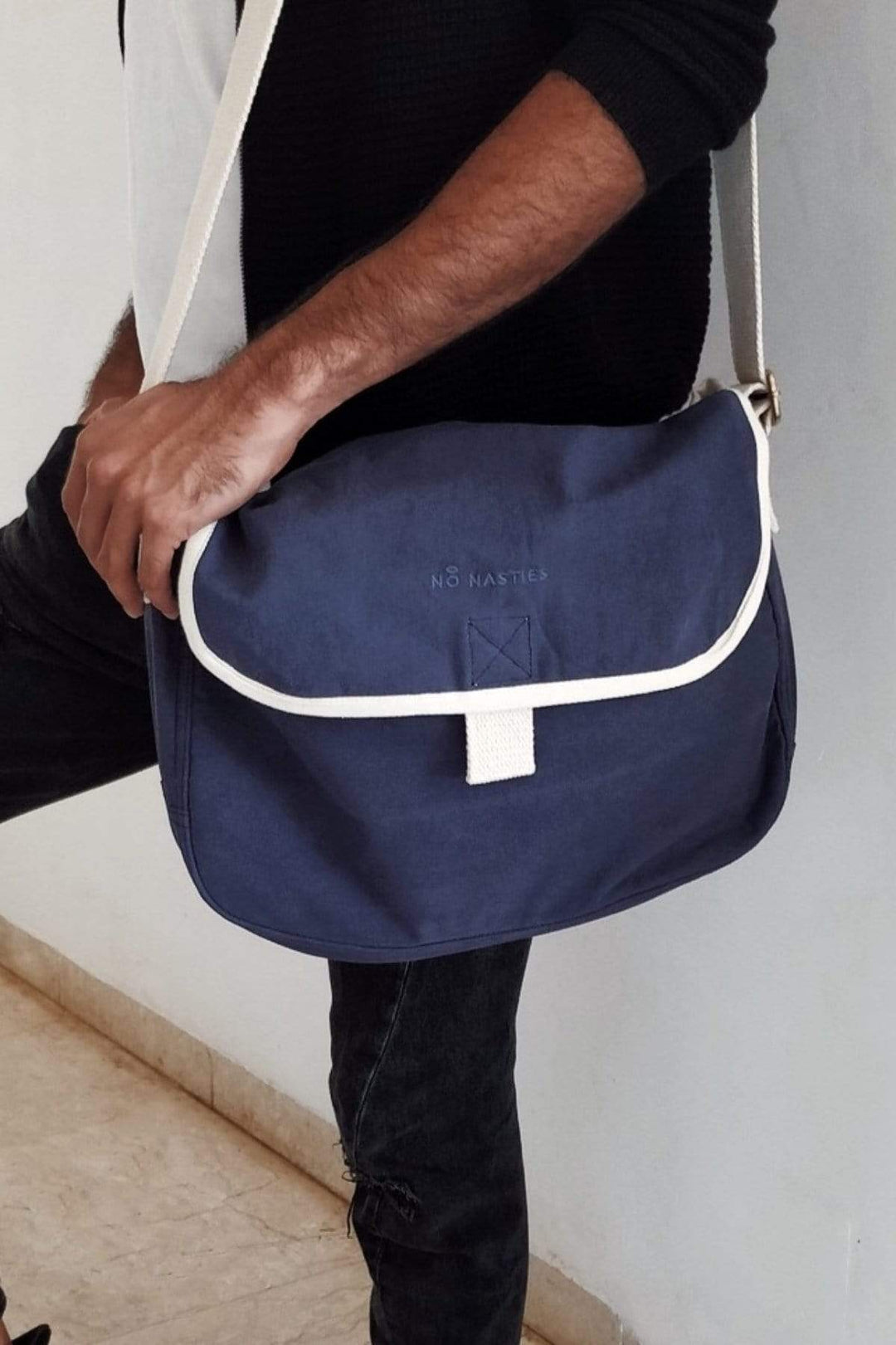 Madrid Messenger Bag-No Nasties &#8211; Organic Cotton Clothing