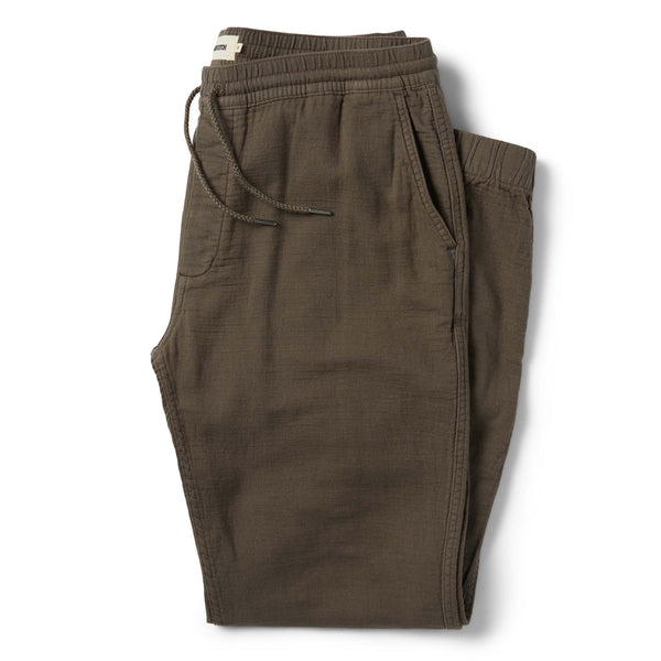The Apres Pant in Walnut Double Cloth