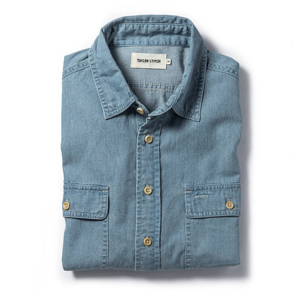 The Ledge Shirt in Sun Bleached Chambray
