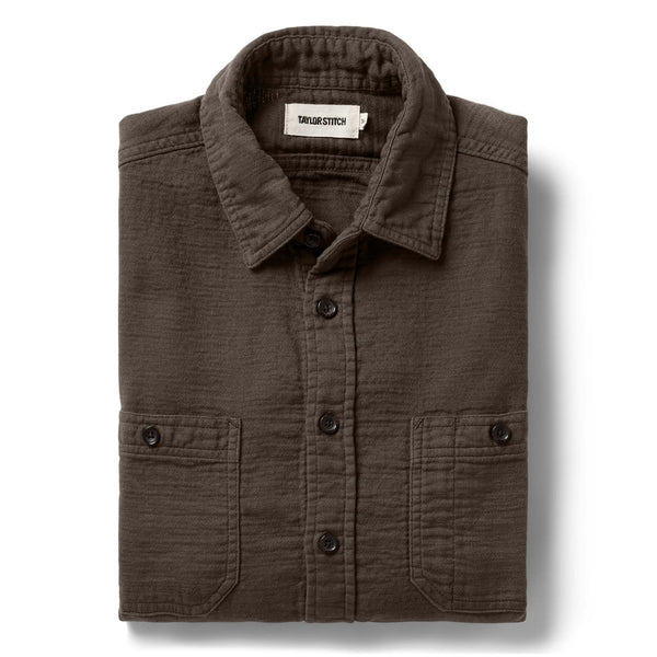 The Utility Shirt in Walnut Double Cloth