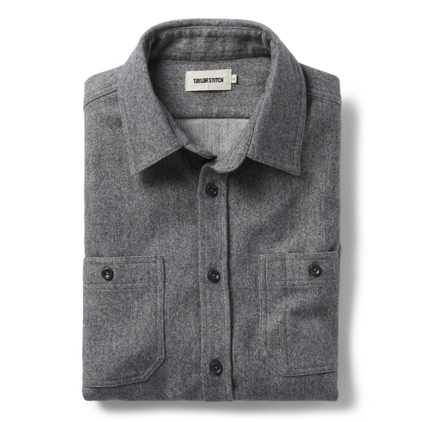The Utility Shirt in Ash Donegal Wool