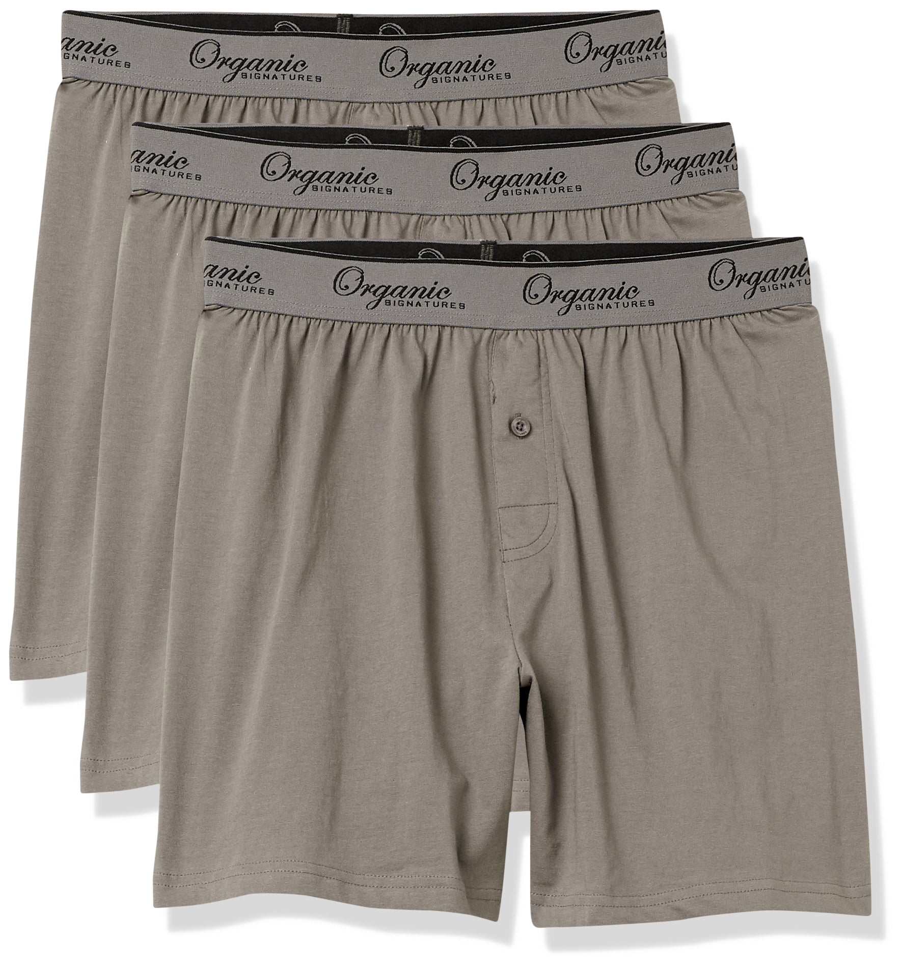 Grey Knit Boxer Shorts