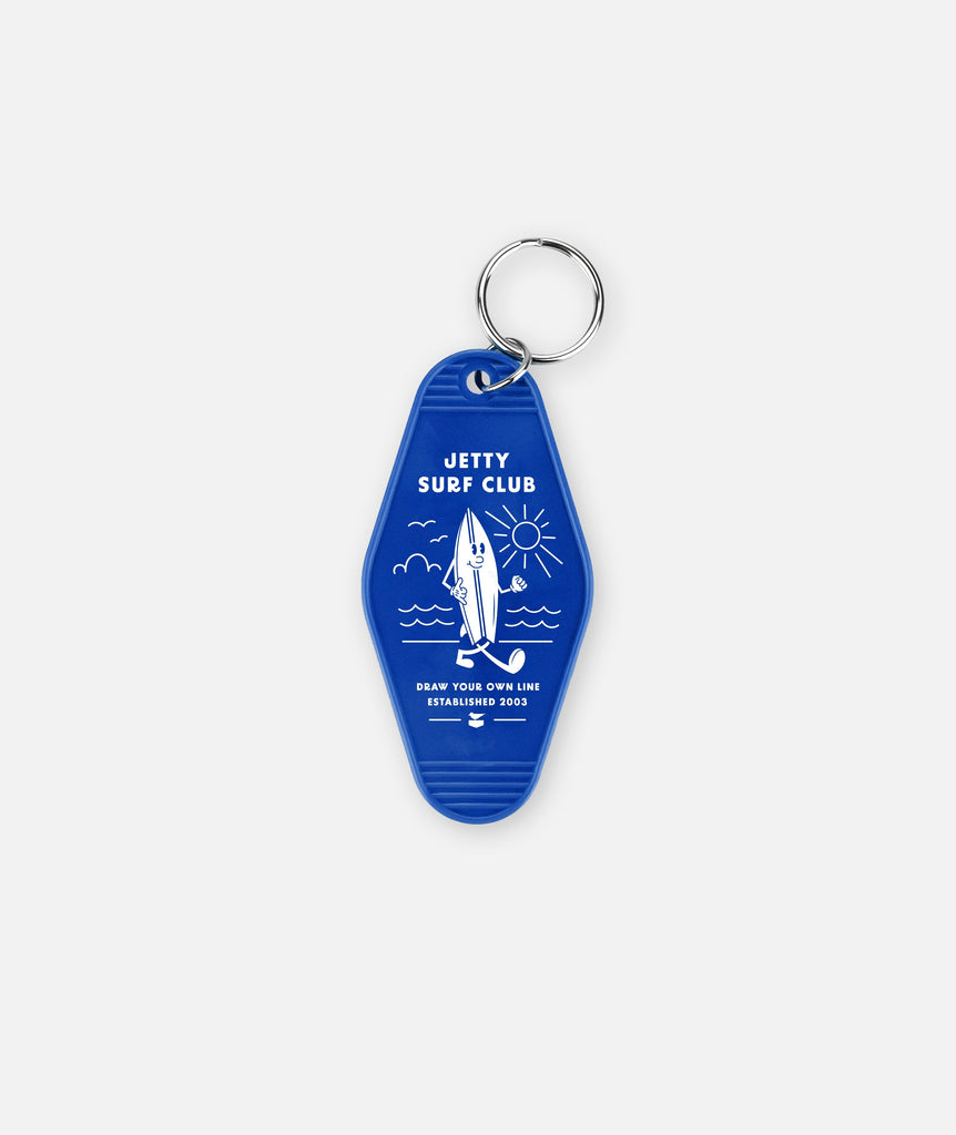 Surf Club Motel Keychain &#8211; Blue