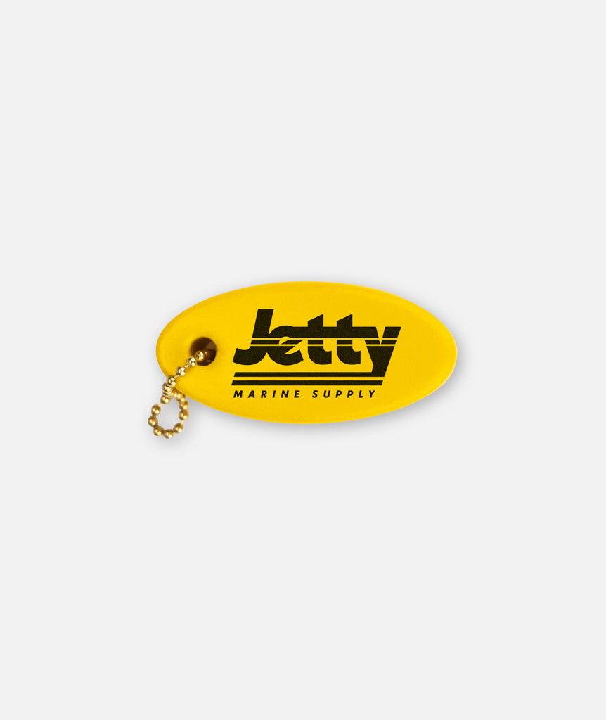 Seventies Boat Float Keychain &#8211; Yellow