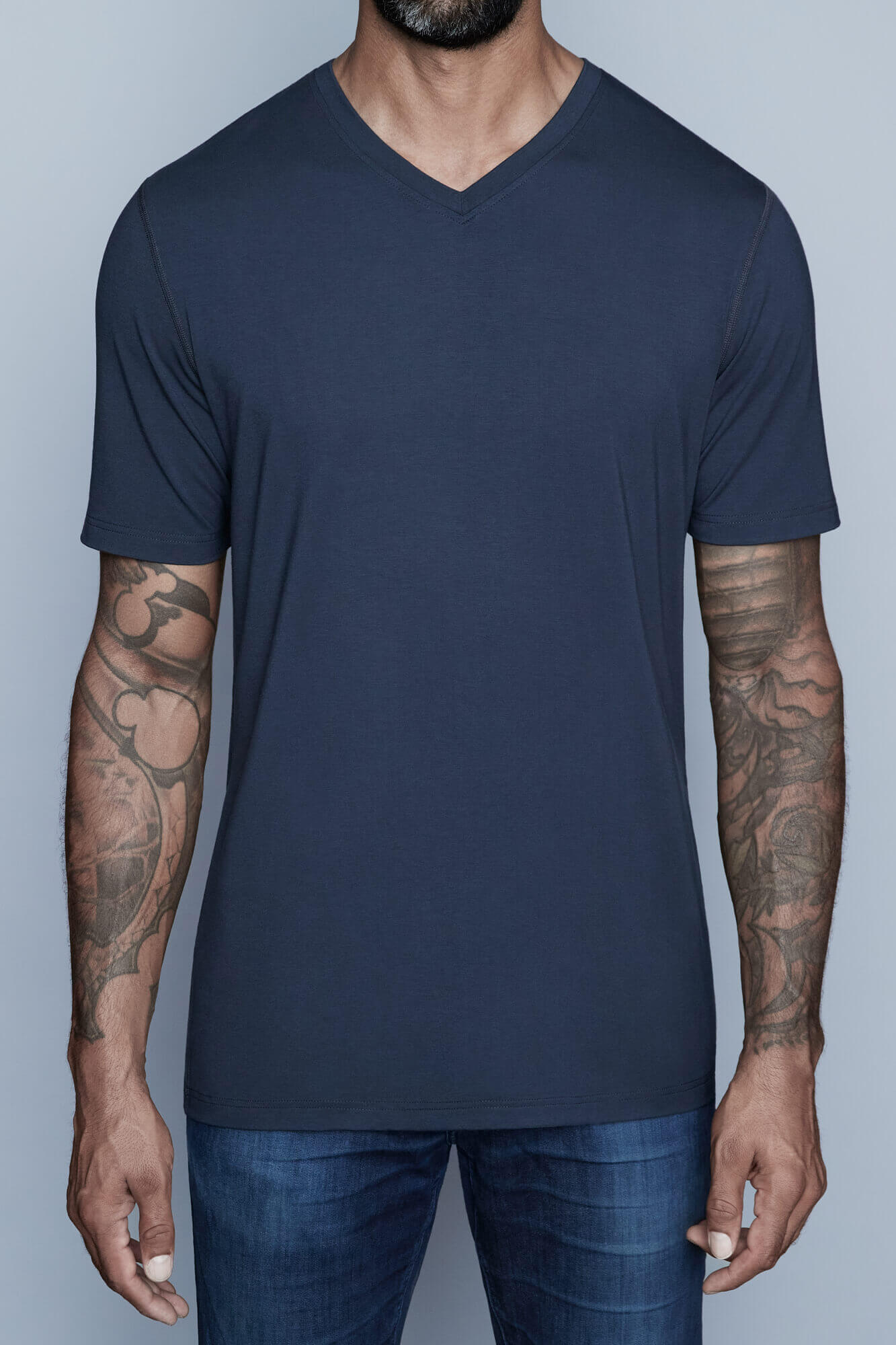 Drake Compact Jersey | Tall V-Neck Tee