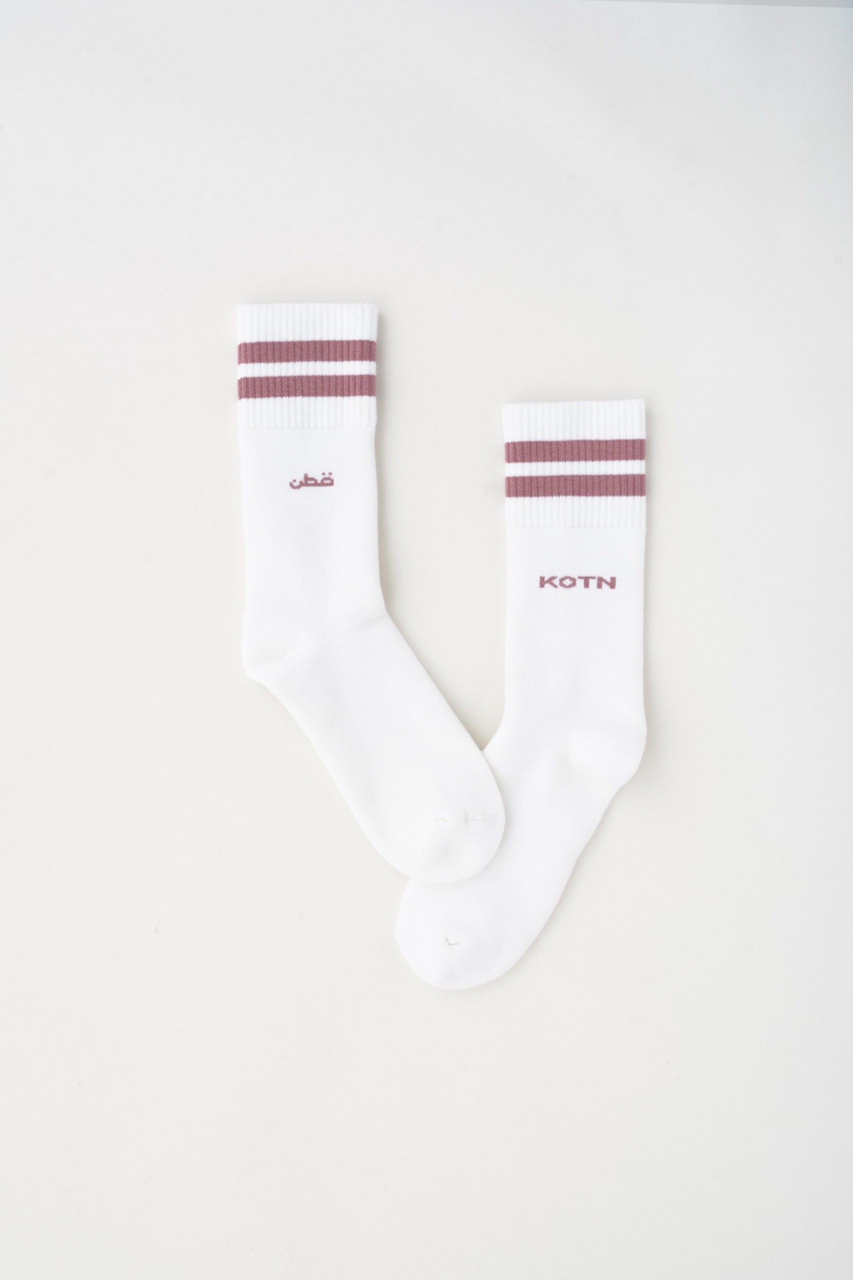 Unisex Crew Socks | Rose Stripe