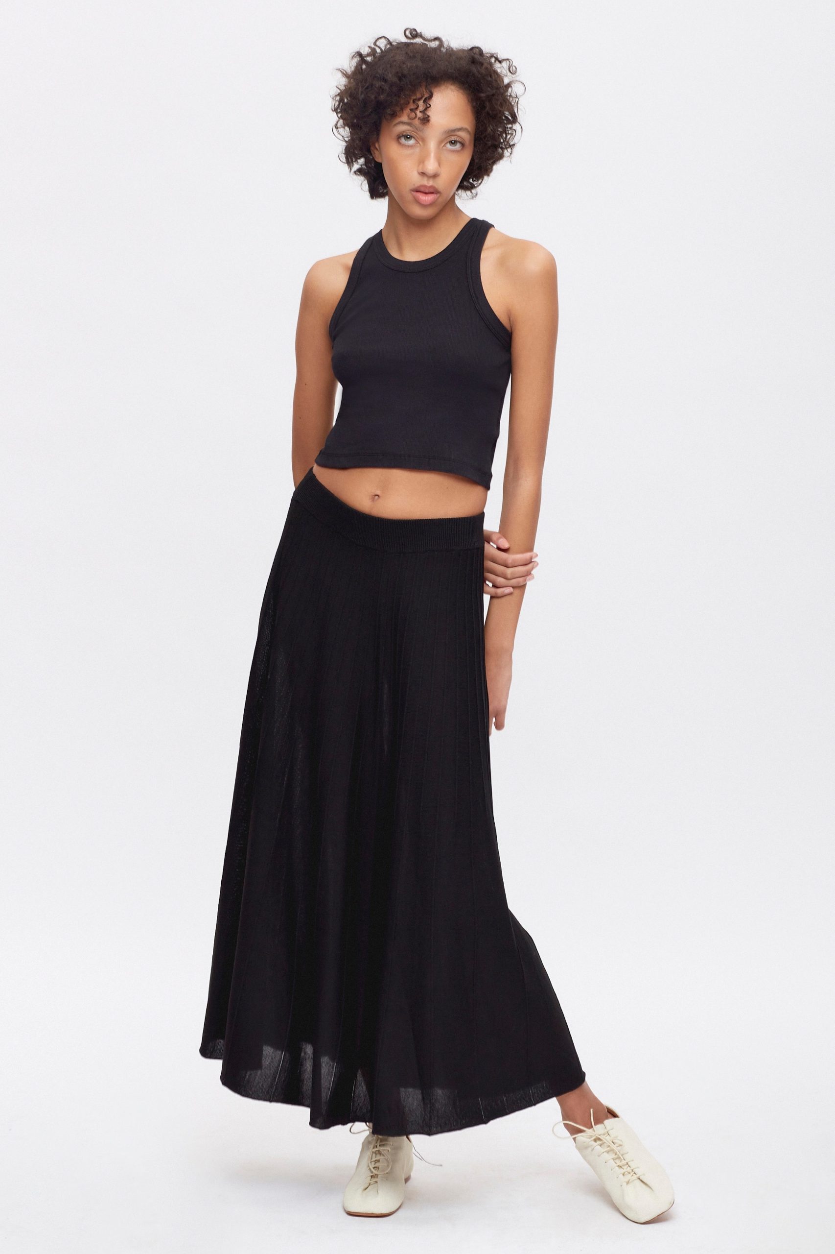 Gezira Knit Skirt | Black