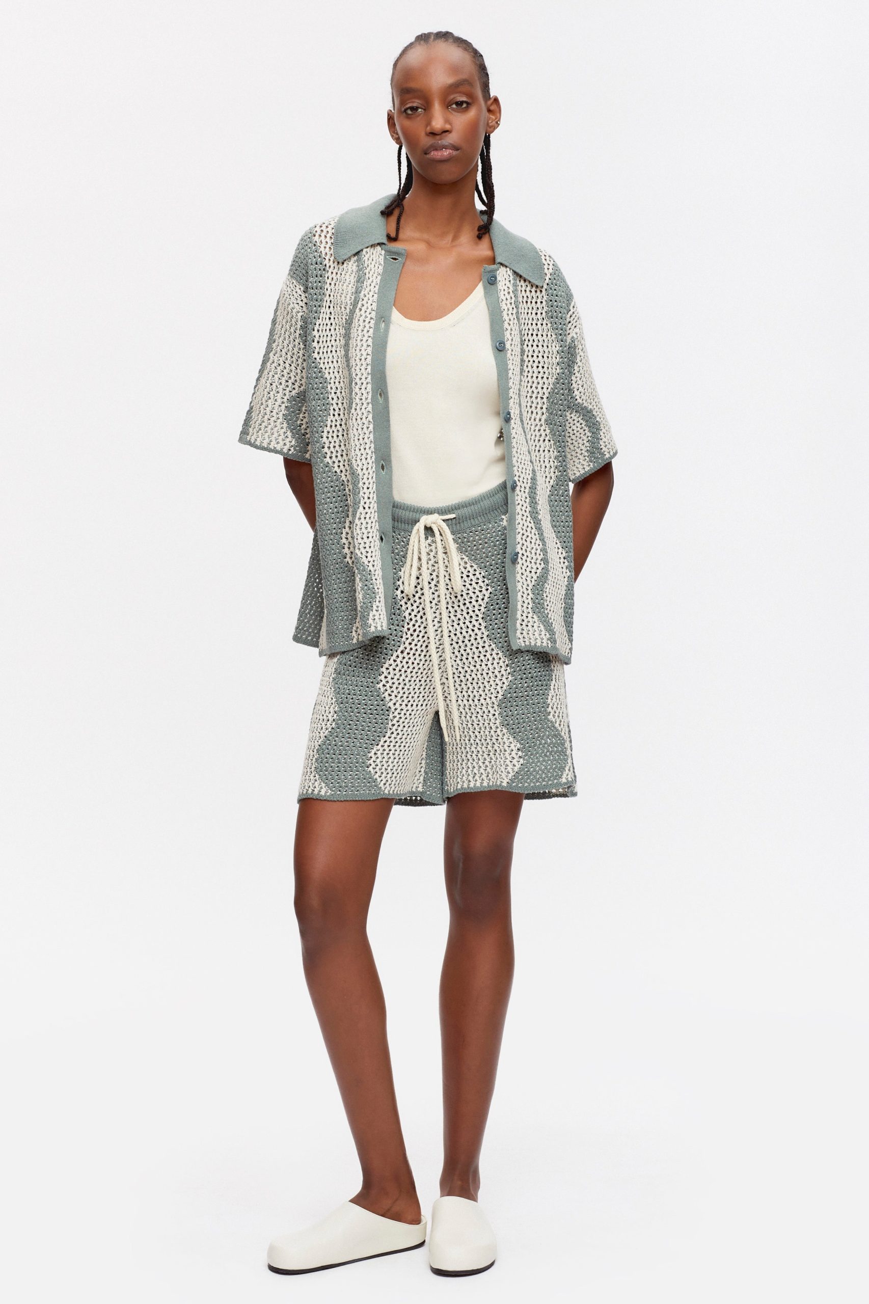 Masrah Knit Shorts | Farrow/Marshmallow