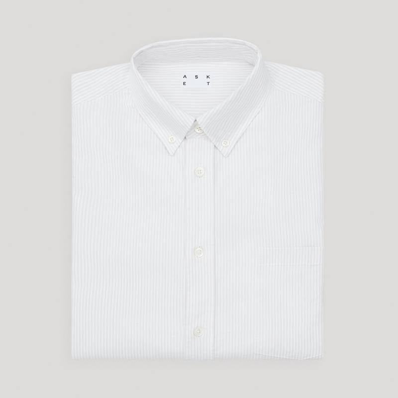Oxford Shirt | Light Grey Stripe