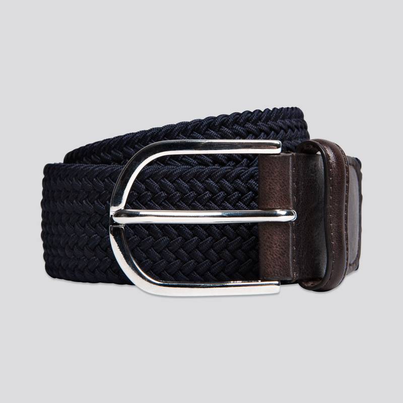 Braided Elastic Belt | Dark Navy