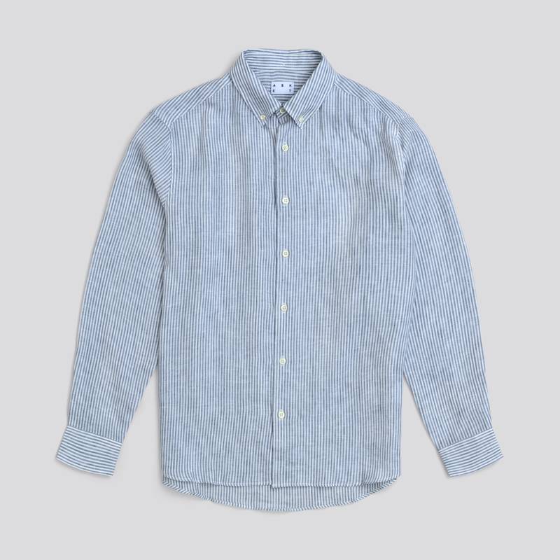 Linen Shirt | Blue Stripe