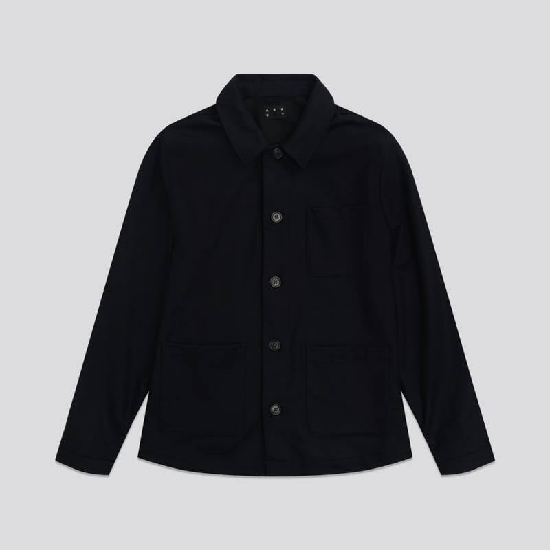 Wool Overshirt | Dark Navy