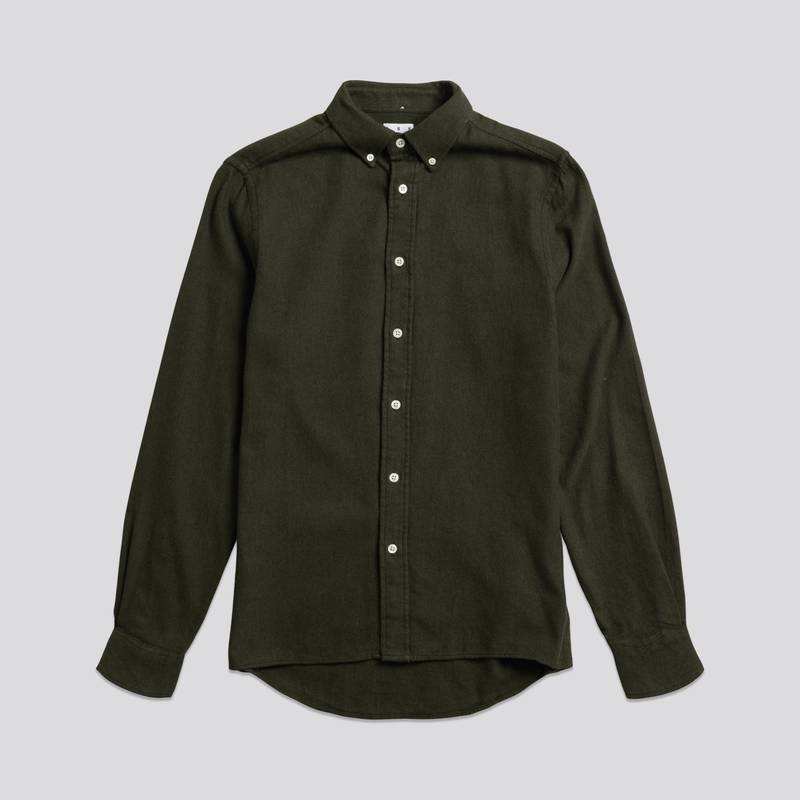 Flannel Shirt | Khaki Green