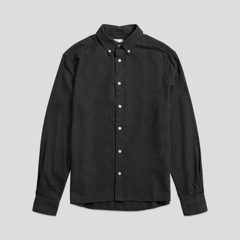 Flannel Shirt | Charcoal Melange