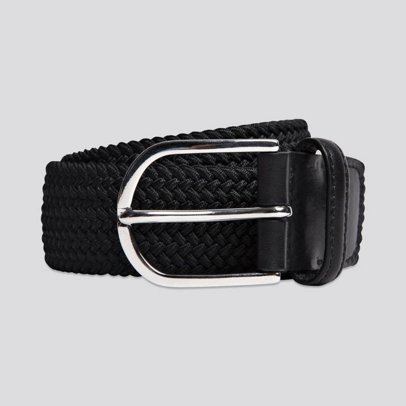 Braided Elastic Belt | Black