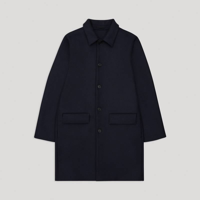 Wool Coat | Dark Navy