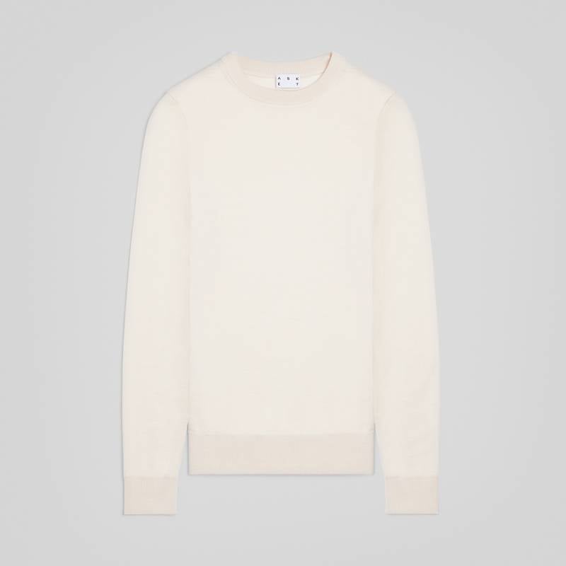Merino Crew Neck Sweater | Off White