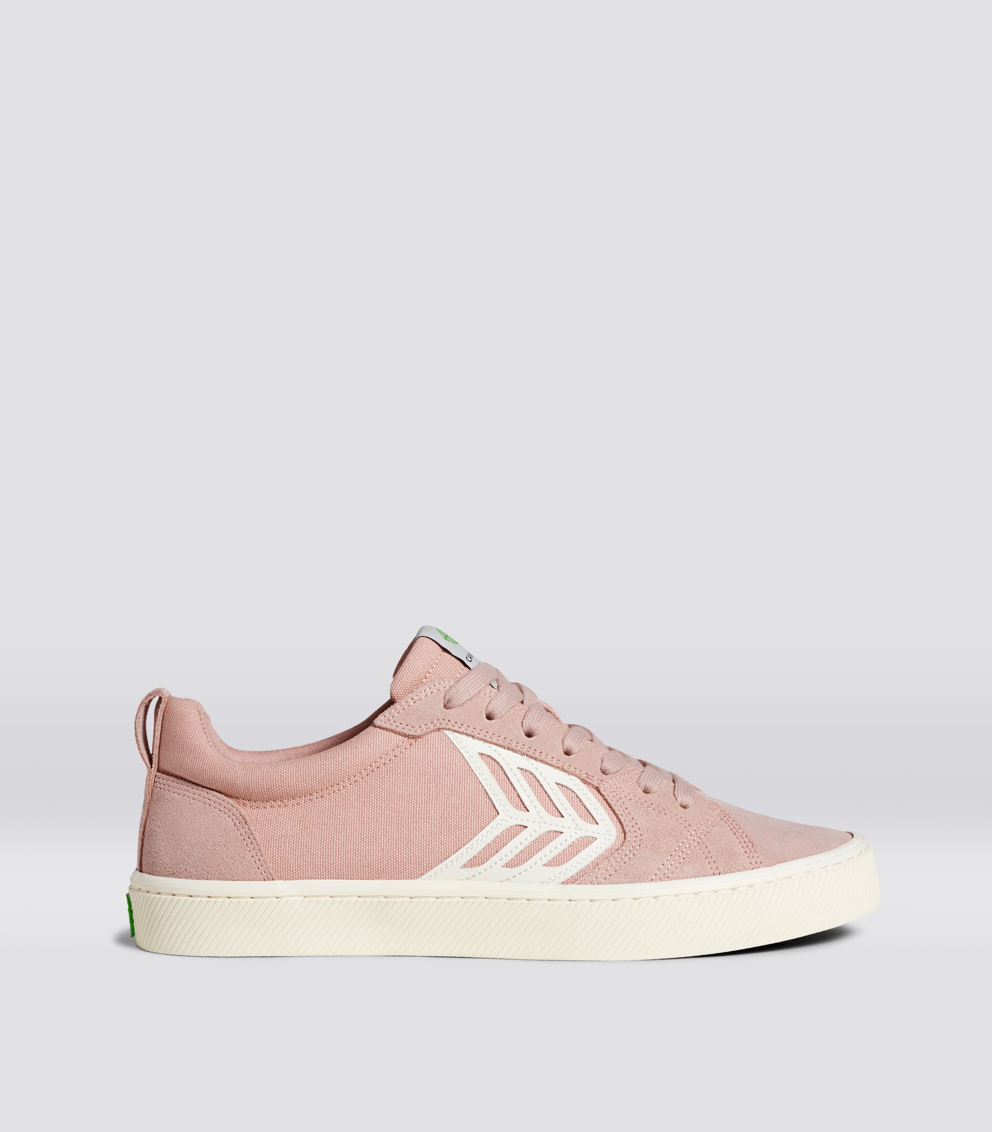 CATIBA PRO Low Rose Suede and Canvas Ivory Logo Sneaker Men